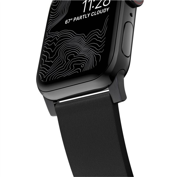 Nomad Modern Strap Blk Actv Lthr Connect Blk 42/44/45/49 ProV2