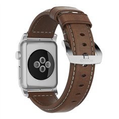 Nomad Strap Trad. Lthr. Brown Connect. Silver 42/44/45/49mm 2