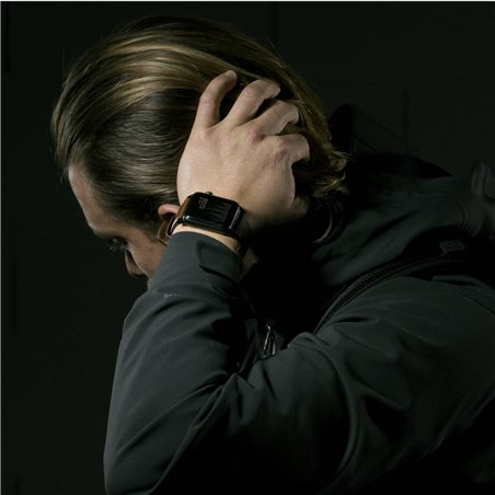 Nomad Strap Modern Lthr. Brown Connect. Silver 46/49mm