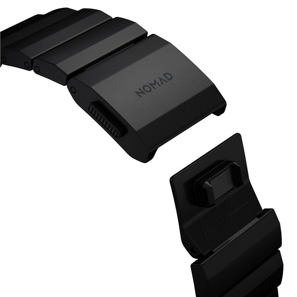 Nomad Strap Titanium Black V2 46mm/49mm Connector Black