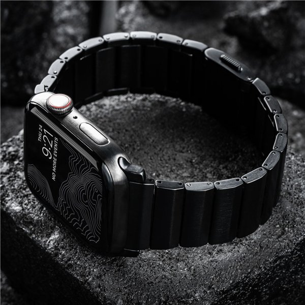 Nomad Strap Titanium Black V2 46mm/49mm Connector Black