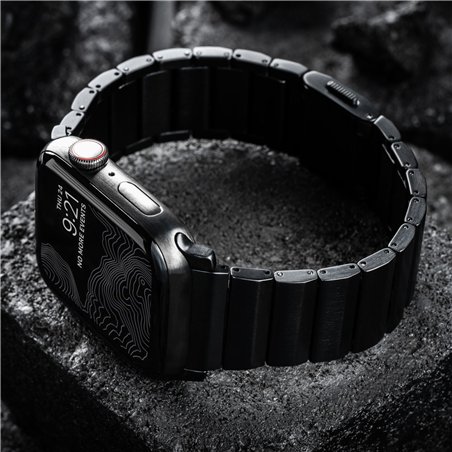 Nomad Strap Titanium Black V2 46mm/49mm Connector Black