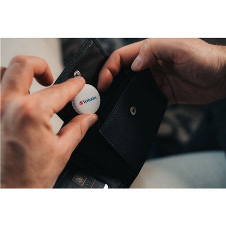1x2 Verbatim My Finder Coin Bluetooth Item Finder n/b  32134