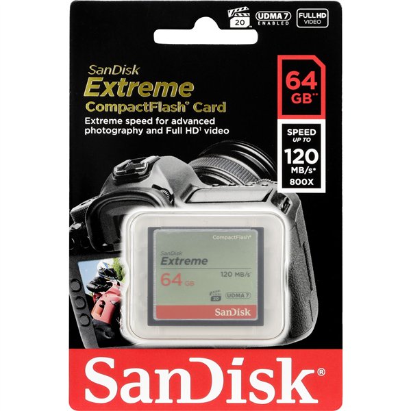 SanDisk Extreme CF          64GB 120MB/s UDMA7   SDCFXSB-064G-G46
