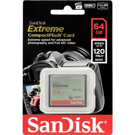 SanDisk Extreme CF          64GB 120MB/s UDMA7   SDCFXSB-064G-G46