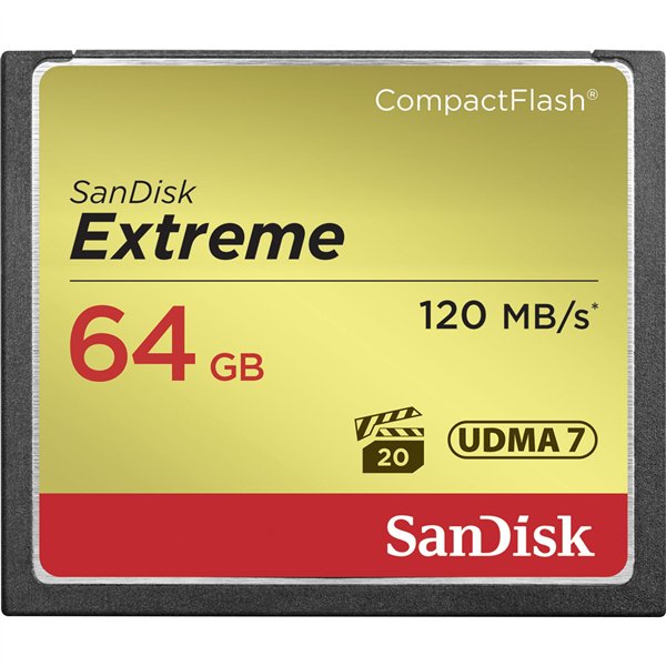 SanDisk Extreme CF          64GB 120MB/s UDMA7   SDCFXSB-064G-G46