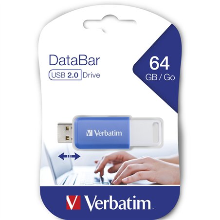 Verbatim DataBar USB 2.0    64GB blu