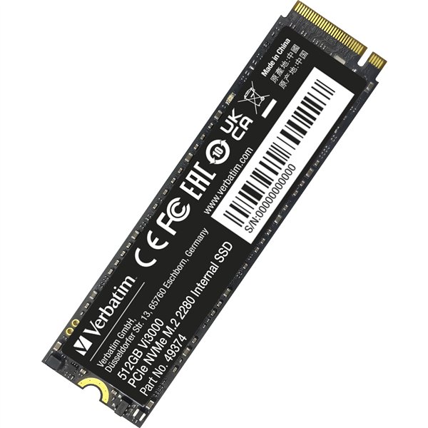 Verbatim Vi3000 M.2 SSD    512GB PCIe NVMe                  49374