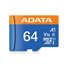 ADATA CARD MICROSDHC        64GB UHS-I CL10 100/20 MB/s W/1 Adap. 2