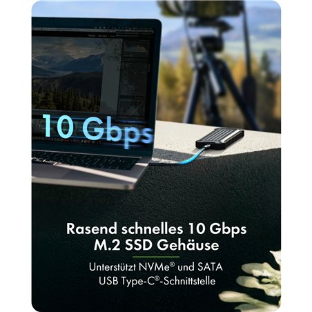 ICY BOX IB-1827MCP-C31 M.2 NVMe Gehäuse staub & stoßfeßfest
