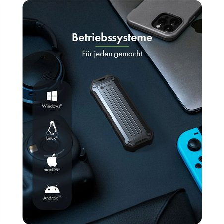 ICY BOX IB-1827MCP-C31 M.2 NVMe Gehäuse staub & stoßfeßfest