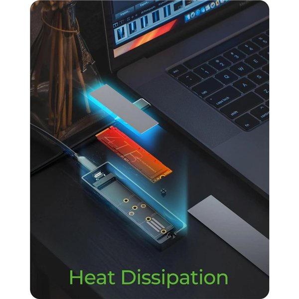 ICY BOX IB-1826MCL-CU31 USB-C M.2 NVMe & SATA SSD Gehäuse RGB