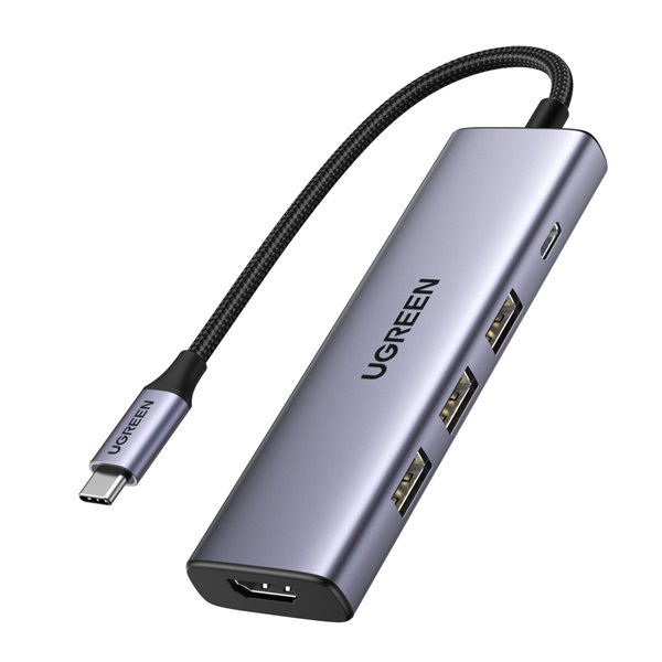 UGREEN Revodok 5-in-1 4K HDMI USB-C Hub con 3x USB-A 3.0