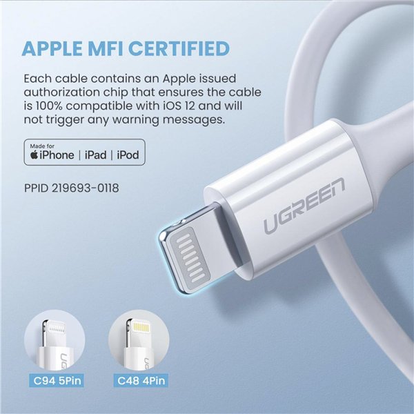 UGREEN Lightning a tipo C cavo