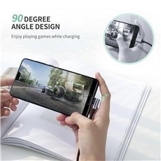 UGREEN Angled USB-C To USB-A cavo dati nero 1M 2
