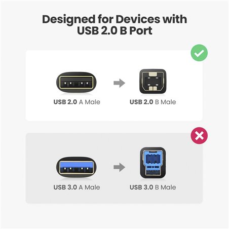 UGREEN USB-A a BM Print cavo 3m