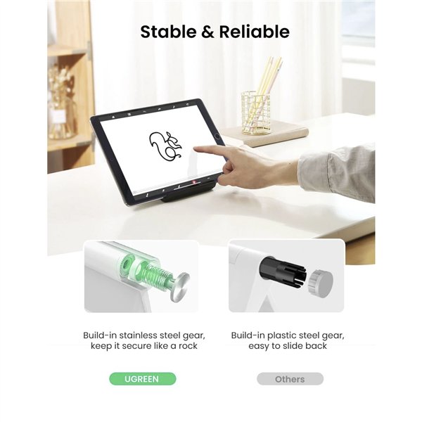 UGREEN Multi-Angle Tablet Stand nero