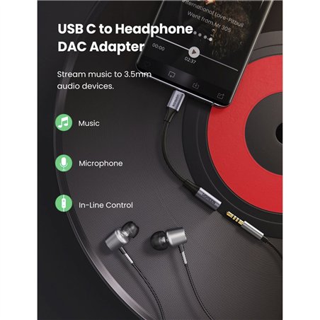 UGREEN USB-C a 3.5mm Jack cavo audio 10cm