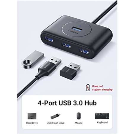UGREEN Hub USB 3.0 A 4-Ports Black 1M