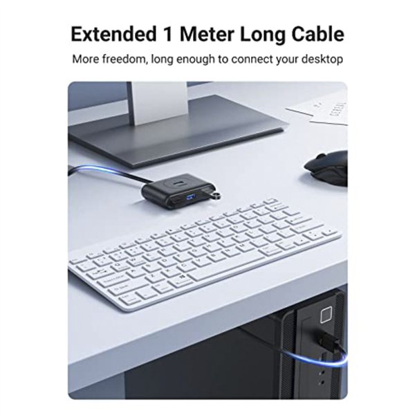 UGREEN Hub USB 3.0 A 4-Ports Black 1M