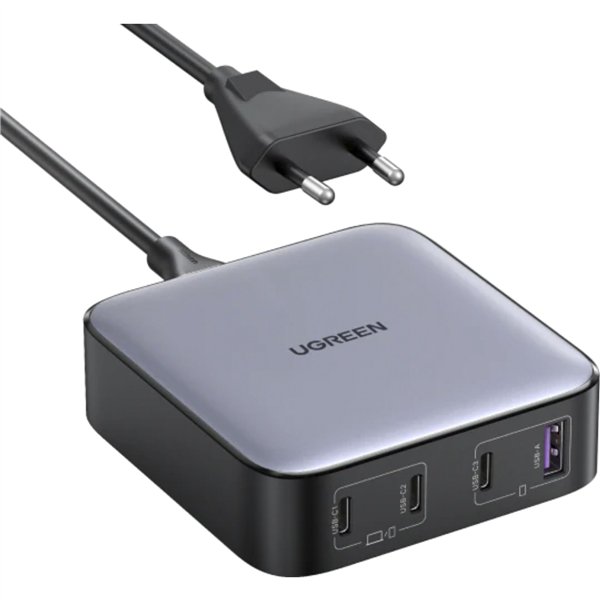 UGREEN Nexode 1*USB-A + 3*USB-C 100W Desktop caricabatt.rapido