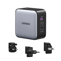 UGREEN USB-A+2*USB-C 65W GaN Worldwide Travel Fast Charger 2