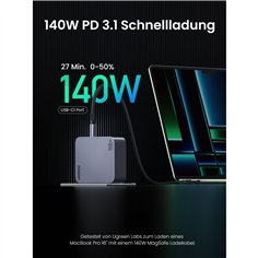 UGREEN Nexode Pro 160W GaN caricabatt. con USB-C cavo 2