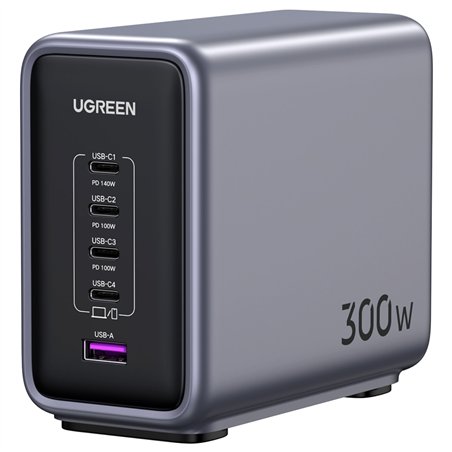 UGREEN Nexode 300W 5-Port PD GaN caricabatt. rapido