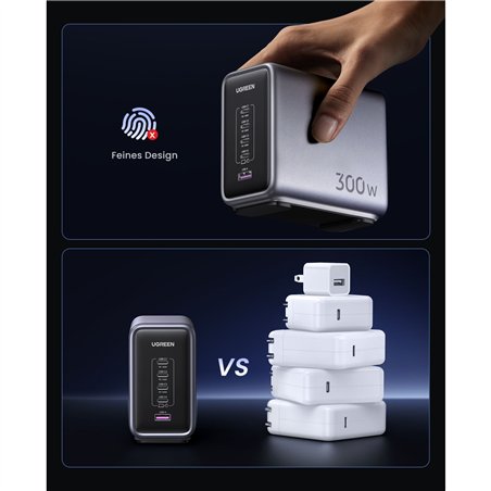 UGREEN Nexode 300W 5-Port PD GaN caricabatt. rapido