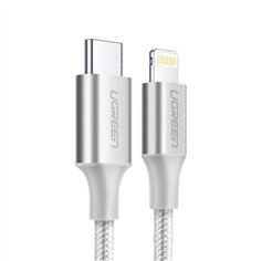 UGREEN USB-C a Lightning cavo alluminio intrecciato 1m argento