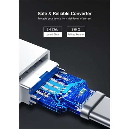UGREEN USB-C a USB 3.0 A adatt. femm. bianco