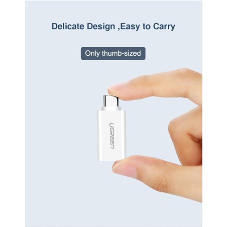 UGREEN USB-C a USB 3.0 A adatt. femm. bianco