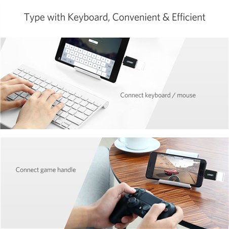 UGREEN USB-C a USB 3.0 A adatt. femm. nero