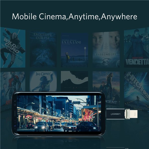 UGREEN USB-C a USB 3.0 A adatt. femm. nero