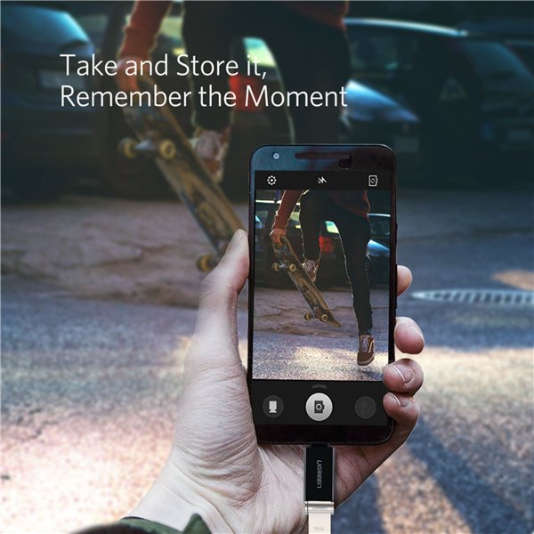 UGREEN USB-C a USB 3.0 A adatt. femm. nero