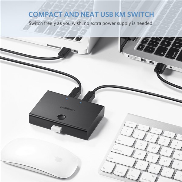 UGREEN USB 2.0 Sharing Switch 2x1 nero