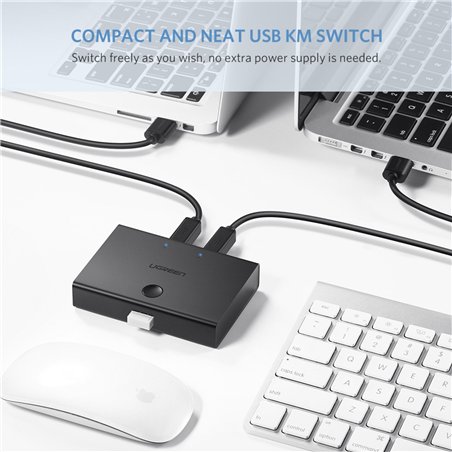 UGREEN USB 2.0 Sharing Switch 2x1 nero