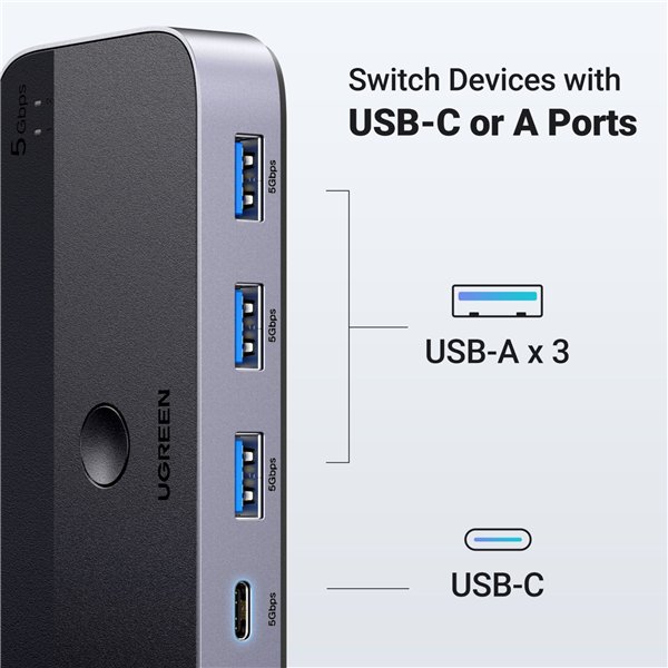 UGREEN USB 3.0 Sharing Switch 2 In 4 Out