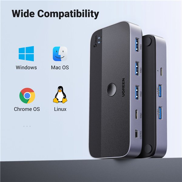 UGREEN USB 3.0 Sharing Switch 2 In 4 Out