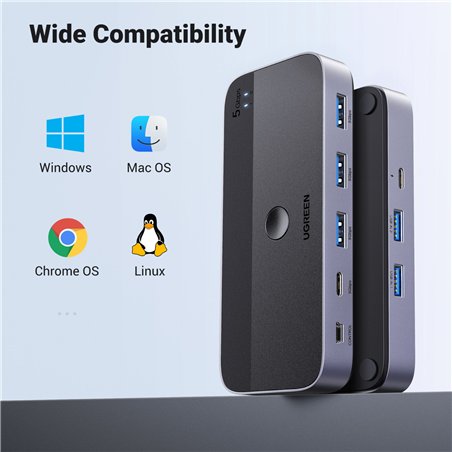 UGREEN USB 3.0 Sharing Switch 2 In 4 Out