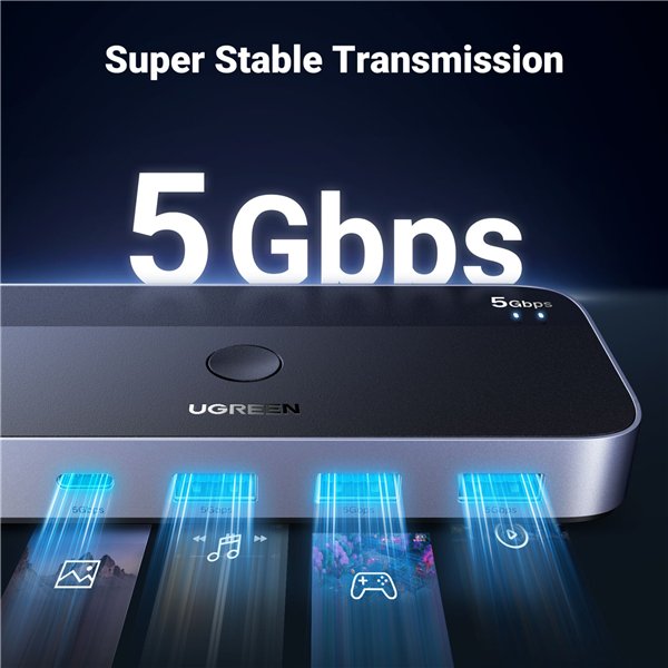 UGREEN USB 3.0 Sharing Switch 2 In 4 Out