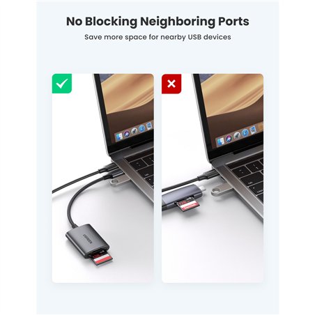 UGREEN USB-C a SD/TF lettore schede memoria cust.all.