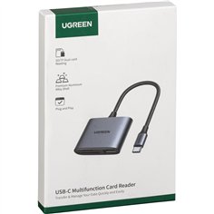 UGREEN USB-C to SD/TF + USB 2.0 lettore schede memoria