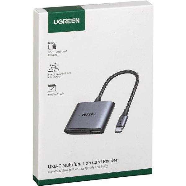 UGREEN USB-C to SD/TF + USB 2.0 lettore schede memoria