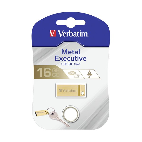 Verbatim Metal Executive    16GB USB 3.0 oro