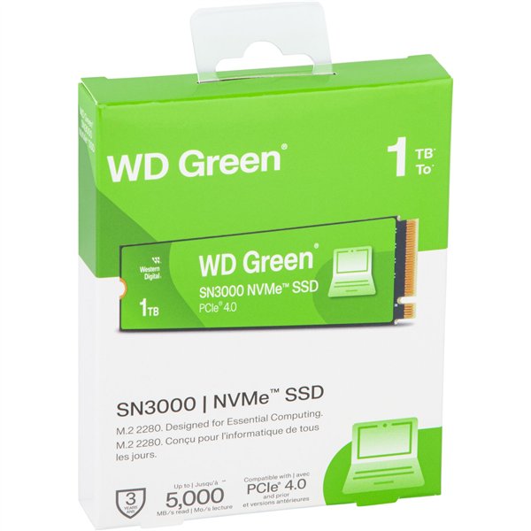 Western Digital Green SSD 1TB M.2 2280 PCI 4.0 SN3000