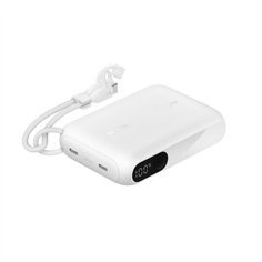 Belkin Powerbank mit Display 20W 10.000mAh USB-C weiß  BPB027hqWH