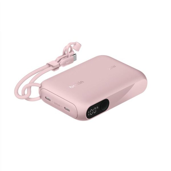 Belkin Powerbank mit Display 20W 10.000mAh USB-C rosa  BPB027hqPK