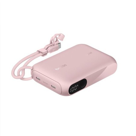 Belkin Powerbank mit Display 20W 10.000mAh USB-C rosa  BPB027hqPK