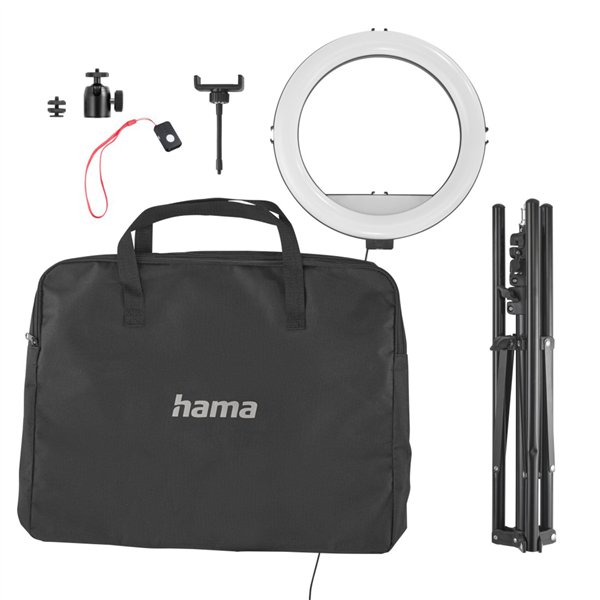 Hama SpotLight Steady 120 III LED-Ringleuchte f. Smartphone